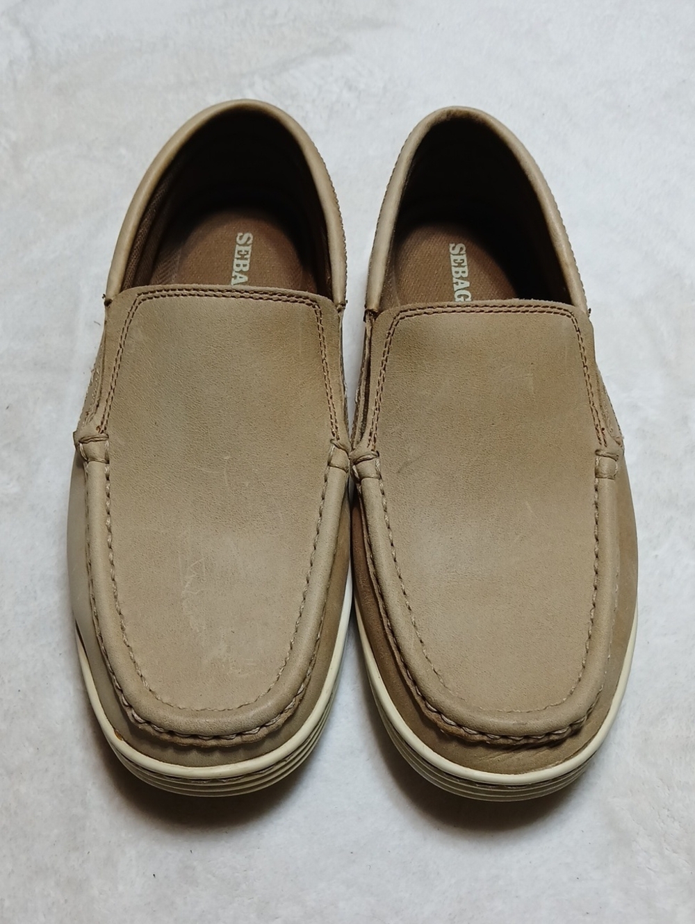 Sebago Barnet Men’s Tan Leather Slip-On Loafers
